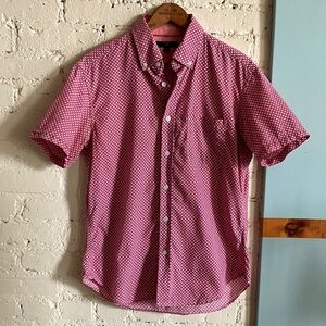 Milly x Banana Republic Collection cotton print short sleeve shirt size S